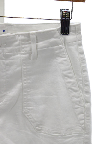 Paige Women White Jogger Pants Mid Rise Size 26