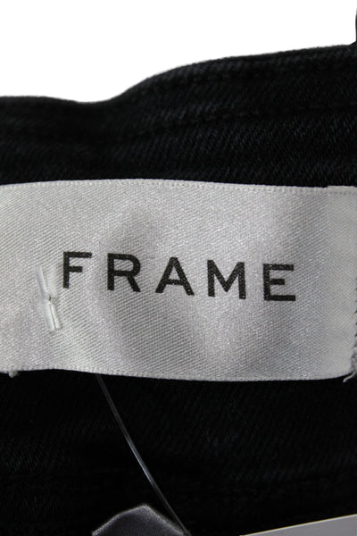 Frame Womens Cropped Black High Waist Jeans Size 1