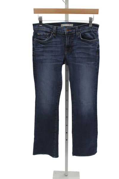 J Brand Womens Bootcut Blue Mid-Rise Cotton Jeans Button Size 25