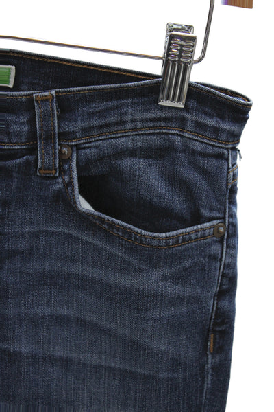 J Brand Womens Bootcut Blue Mid-Rise Cotton Jeans Button Size 25