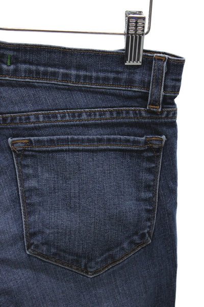 J Brand Womens Bootcut Blue Mid-Rise Cotton Jeans Button Size 25