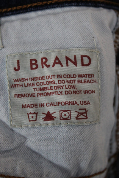 J Brand Womens Bootcut Blue Mid-Rise Cotton Jeans Button Size 25