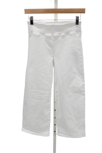Frame Women Cropped White Mid-Rise Pants Size 24