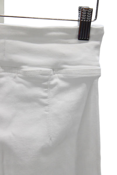 Frame Women Cropped White Mid-Rise Pants Size 24