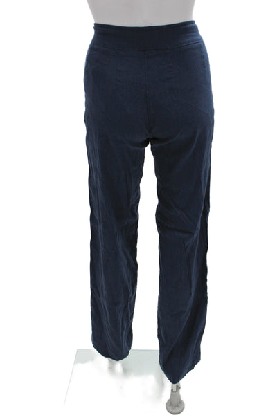 Avenue Montaigne Womens Dress Pants Blue Linen Pull On Size 26
