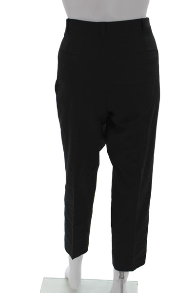 Club Monaco Womens Ankle Pants Black 65% Cotton Zip Size 12