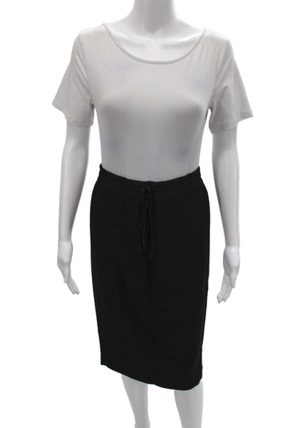 Badgley Mischka Womens Straight Pencil Skirt Black Knee Length Size 7