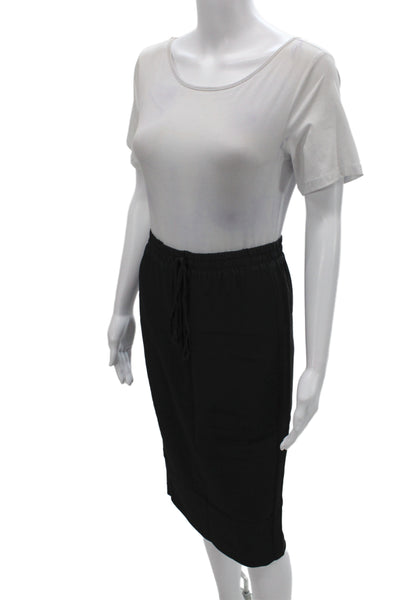 Badgley Mischka Womens Straight Pencil Skirt Black Knee Length Size 7