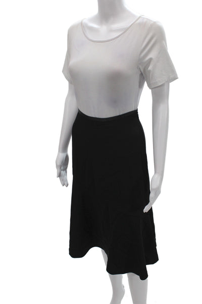 Badgley Mischka Womens Trumpet Knee Length Black Polyester Skirt Size S