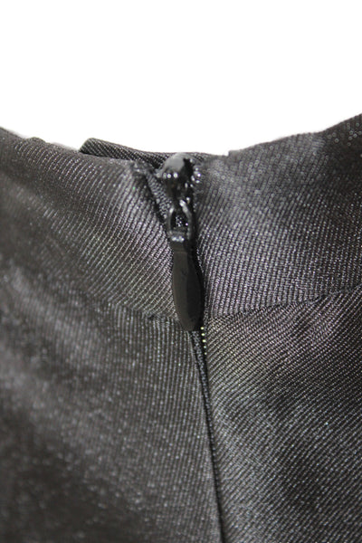 Badgley Mischka Womens Trumpet Skirt Black Long Zip 100% Polyester Size 1