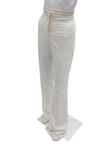Badgley Mischka Womens Dress Pants White Drawstring Polyester Inseam 36 Size S