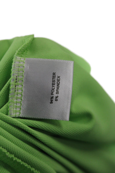 Peter Millar Mens Collared Short Sleeve Polo Shirt Green Size L