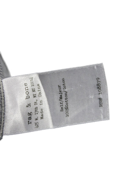 Rag & Bone Men's Long Sleeves Button Down Casual Shirt Gray Size 16