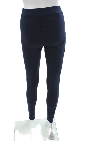 Theory Women Ankle Leggings Blue 94% Viscose Solid Petites Size S