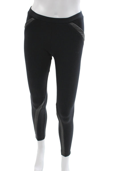 David Lerner Women Ankle Leggings Black Athleisure Size M
