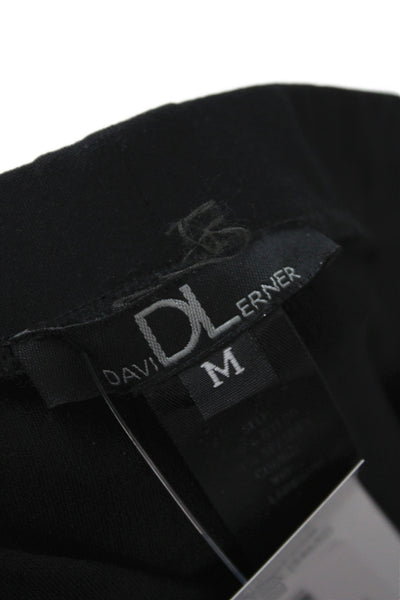 David Lerner Women Ankle Leggings Black Athleisure Size M