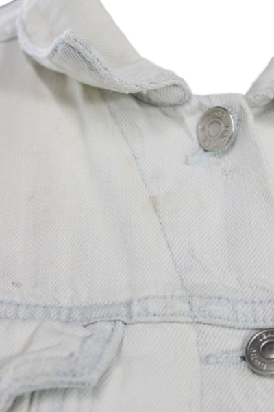Rag & Bone Jean Womens Basic Jacket White Cotton Button Long Sleeve Size XS