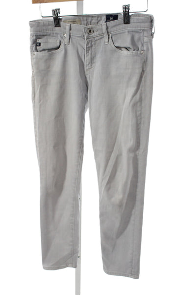 AG Adriano Goldschmied Womens Cropped Gray Jeans Size 26