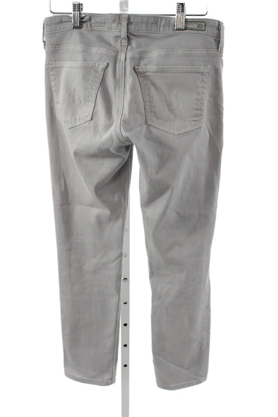 AG Adriano Goldschmied Womens Cropped Gray Jeans Size 26