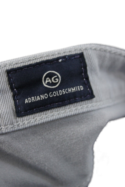AG Adriano Goldschmied Womens Cropped Gray Jeans Size 26