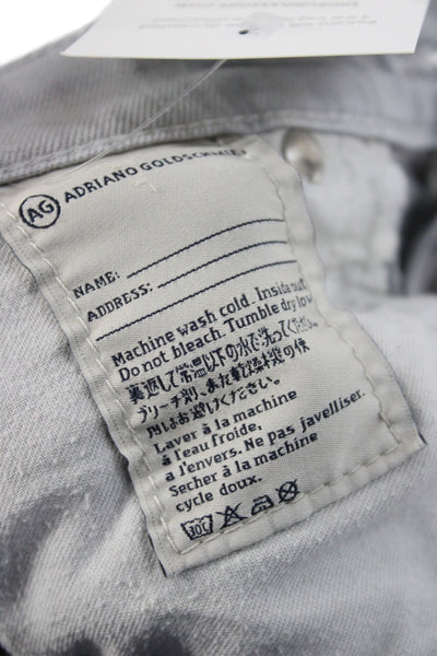 AG Adriano Goldschmied Womens Cropped Gray Jeans Size 26