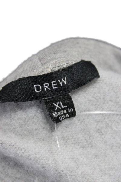 Drew Women Tunic T Shirt Gray Long Sleeve Crew Neck Size XL