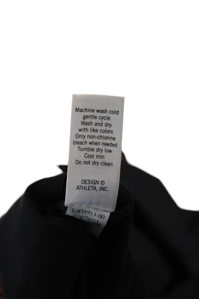 Athleta Womens Athletic Black Nylon Skort Zip Closure Size 2