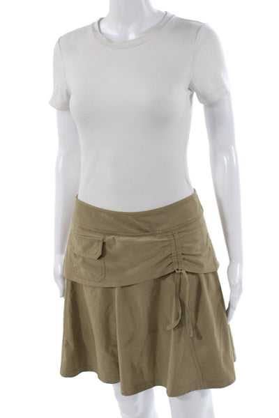 Athleta Women Athletic Brown Pull On Short Skort Size 4