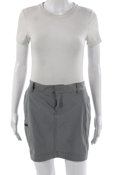 Athleta Womens Gray Athletic Skort Short Size 2