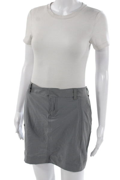 Athleta Womens Gray Athletic Skort Short Size 2