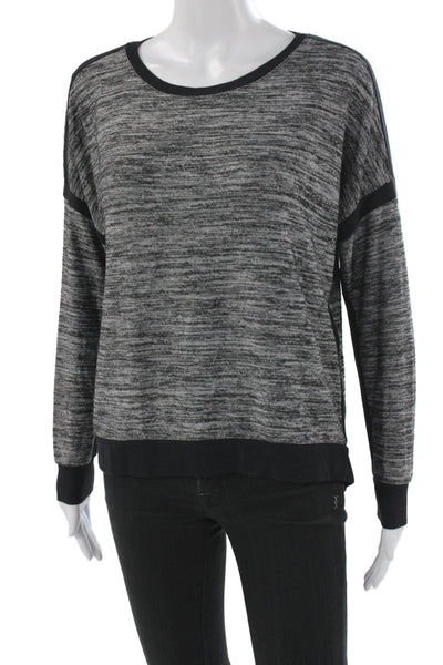 Generation Love Womens Gray Scoop Neck Pullover Sweater Long Sleeve Size S