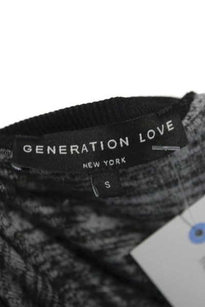 Generation Love Womens Gray Scoop Neck Pullover Sweater Long Sleeve Size S
