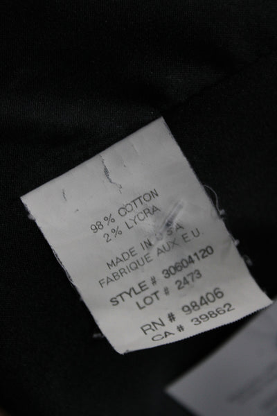 Theory Womens Black Basic Jacket Button Front 98% Cotton Long Sleeve Size S