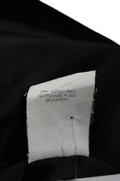 Theory Womens Black Basic Jacket Button Front 98% Cotton Long Sleeve Size S