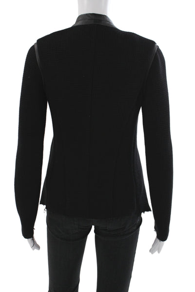 Generation Love Women Basic Jacket Black Open Front Long Sleeve Size XS