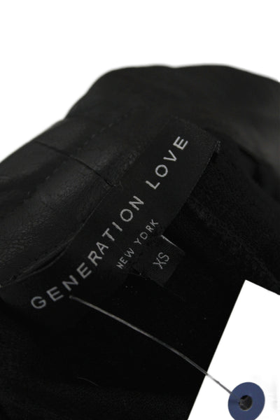 Generation Love Women Basic Jacket Black Open Front Long Sleeve Size XS