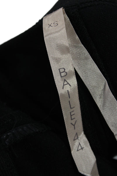Bailey 44 Womens Ankle Leggings Black Solid Rayon Blend Size XS