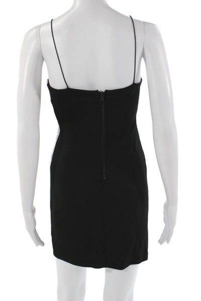 Alice + Olivia Womens Black Bodycon Dress Size 2