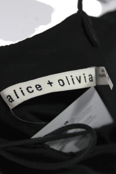 Alice + Olivia Womens Black Bodycon Dress Size 2