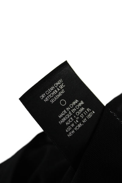 Alice + Olivia Womens Black Bodycon Dress Size 2