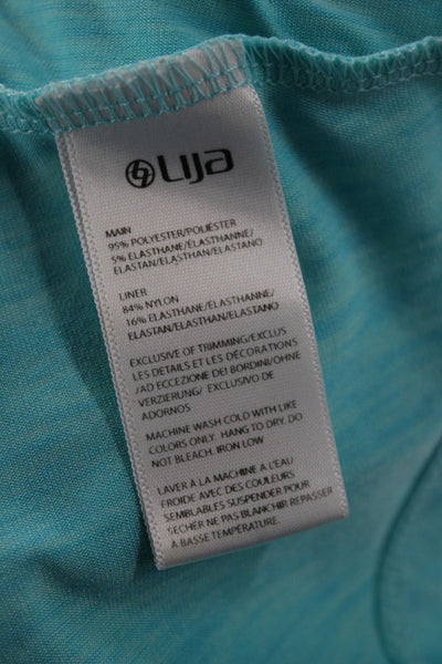 Lija Women Athletic Athleisure Blue Flecked Polyester Short Skort Size S