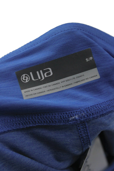 Lija Womens Athletic Blue Petite Skort Pull On Short Polyester Size S
