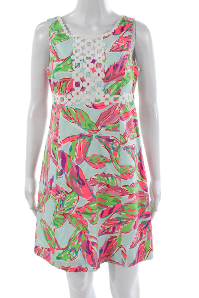 Lilly Pulitzer Women Shift Dress Tropical Floral Sleeveless Size S