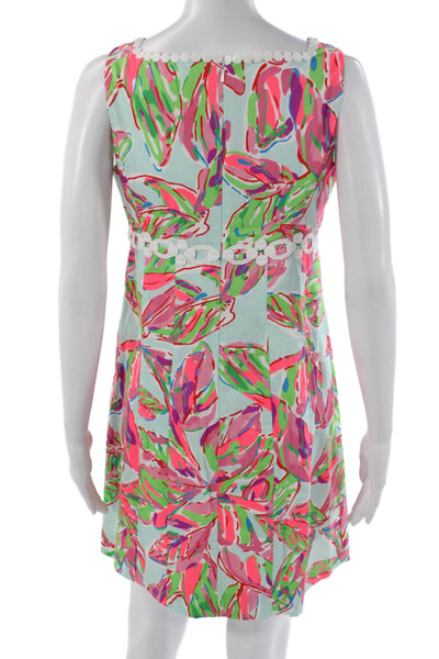 Lilly Pulitzer Women Shift Dress Tropical Floral Sleeveless Size S
