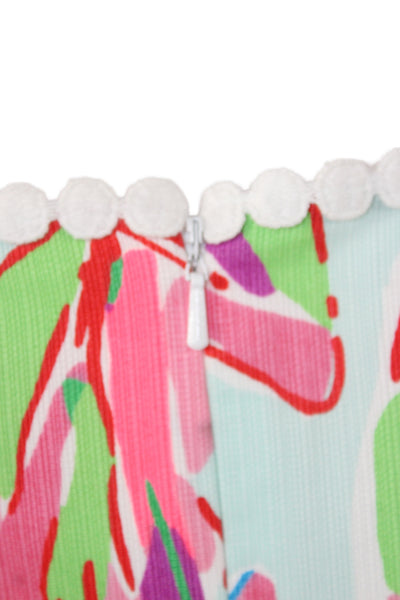 Lilly Pulitzer Women Shift Dress Tropical Floral Sleeveless Size S