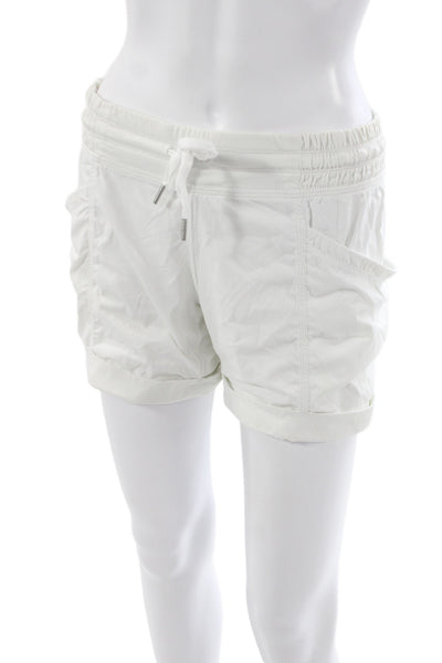 Lululemon Womens Utility Drawstring Shorts White Size 4