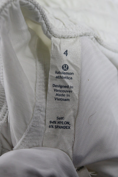 Lululemon Womens Utility Drawstring Shorts White Size 4