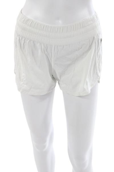 Lululemon Womens Athletic White Drawstring Shorts Size 4