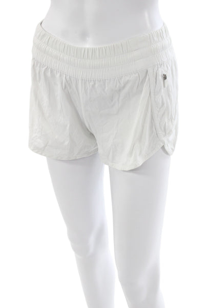 Lululemon Womens Athletic White Drawstring Shorts Size 4