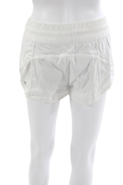 Lululemon Womens Athletic White Drawstring Shorts Size 4